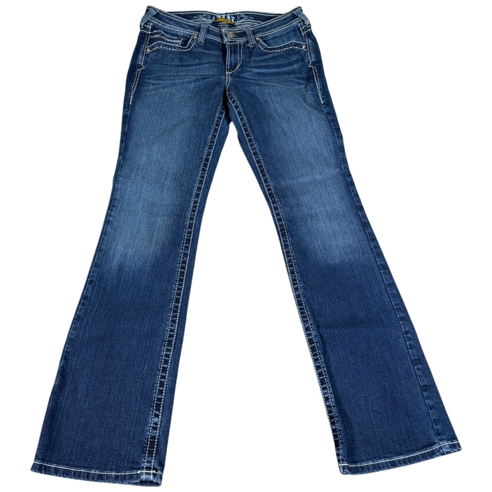 Ariat Amber Bootcut Jeans Womens 28 Blue Cotton Stretch Medium Wash Embellished‎